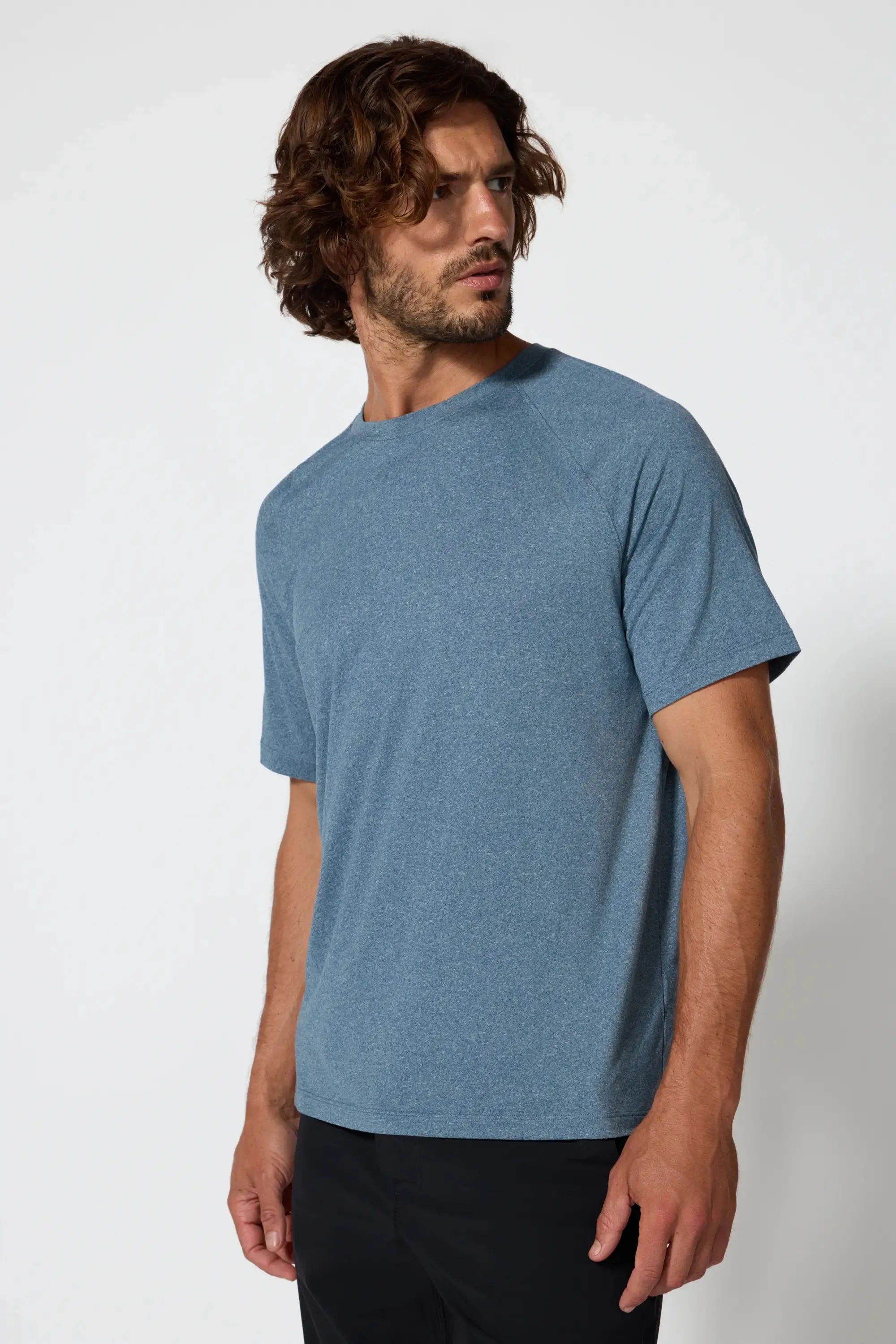 Pace Raglan Tech Tee - Htr Poseidon sold by MPG product image thumbnail 5