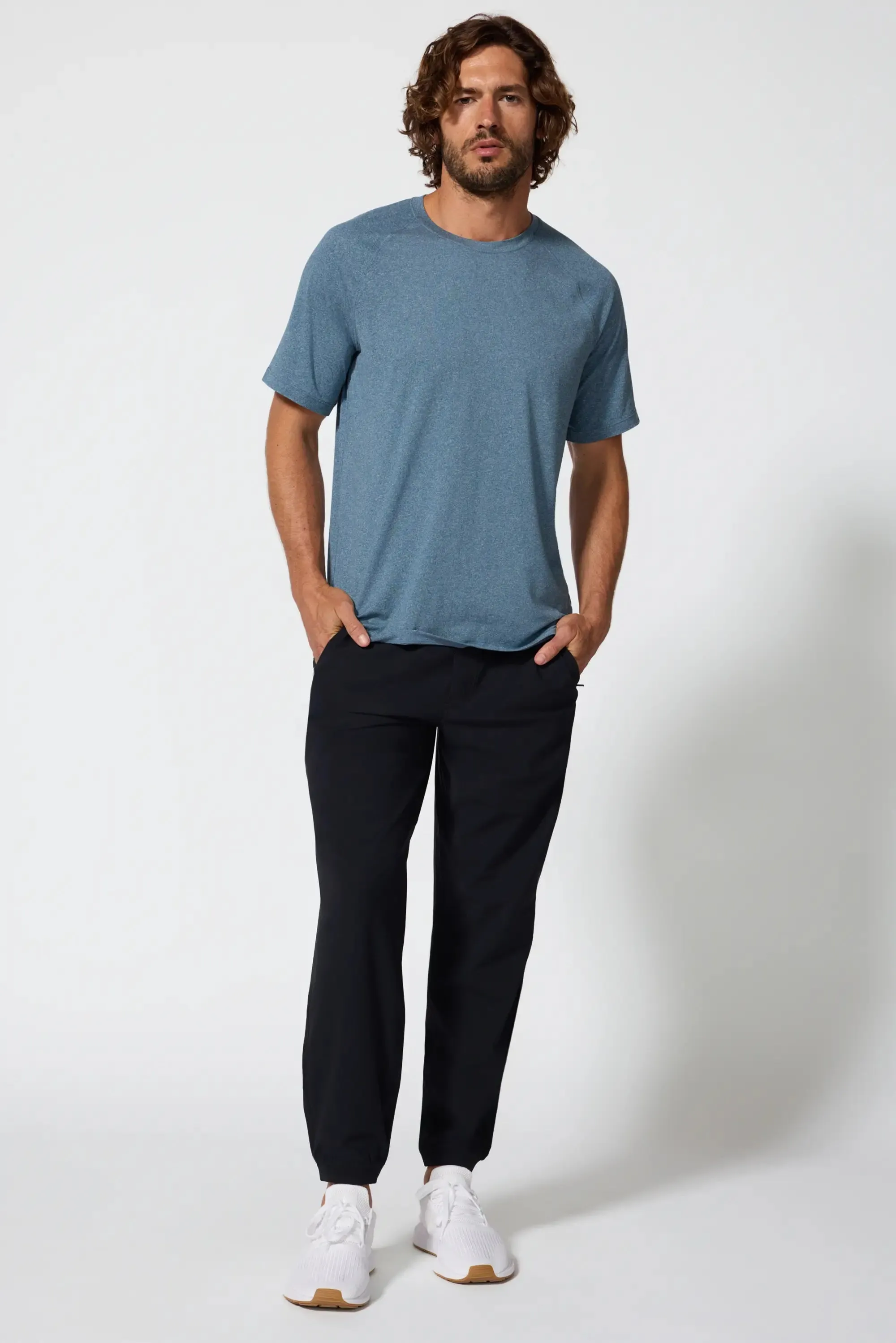 Pace Raglan Tech Tee - Htr Poseidon sold by MPG product image thumbnail 2