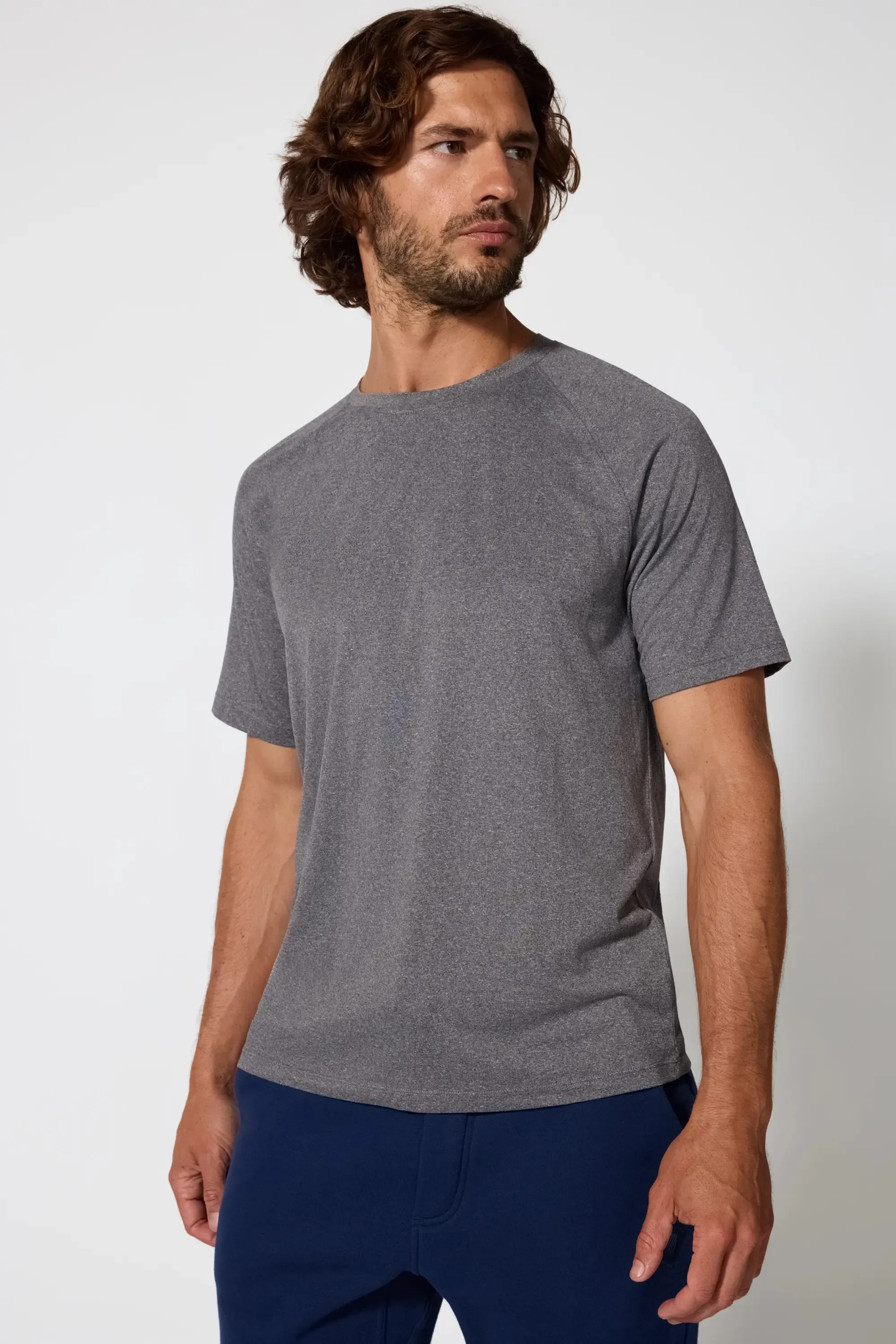 Pace Raglan Tech Tee - Htr Charcoal sold by MPG product image thumbnail 5