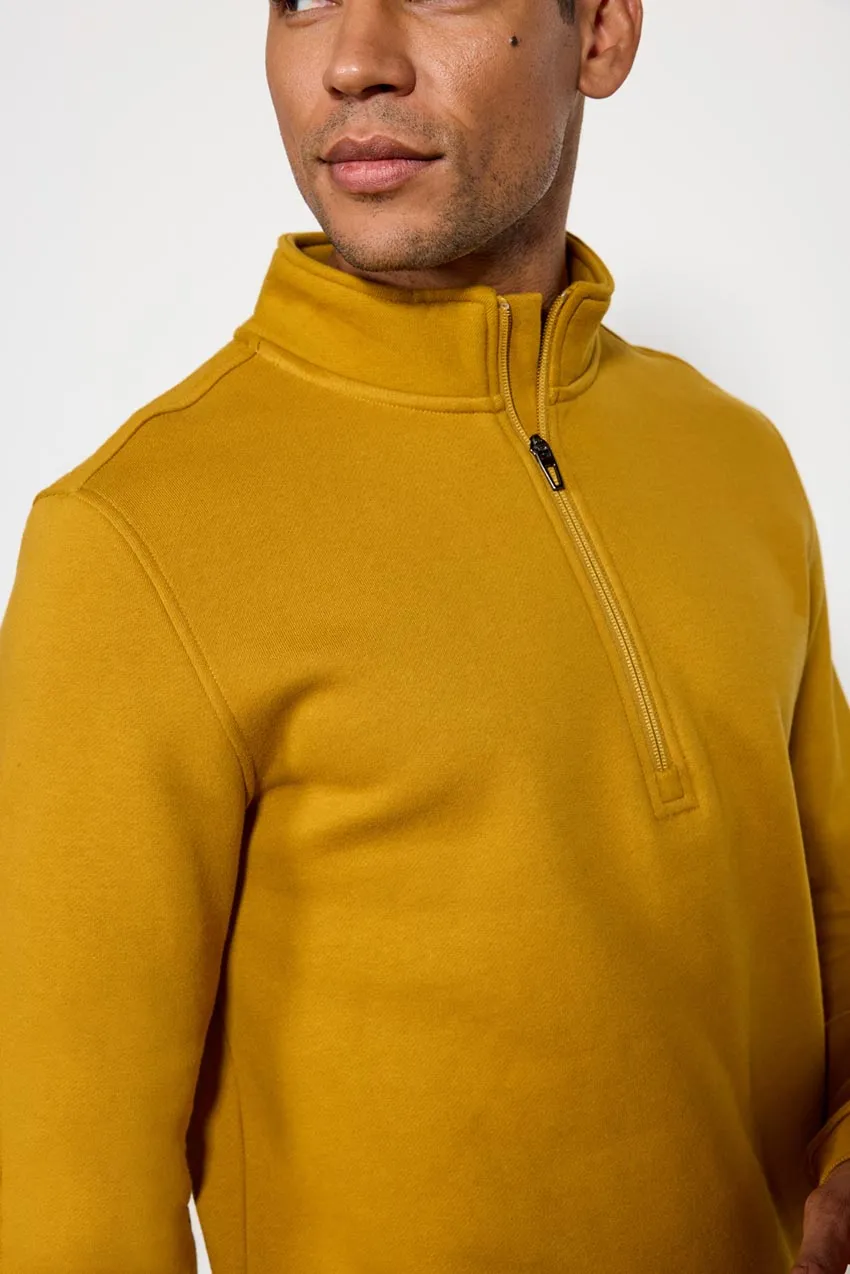 The Comfort Men’s 1/4 Zip Pullover - Old Gold sold by MPG product image thumbnail 4