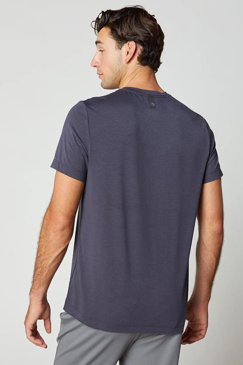 Dynamic Anti-Odor V-Neck Tee - Purple Charcoal sold by MPG product image thumbnail 3