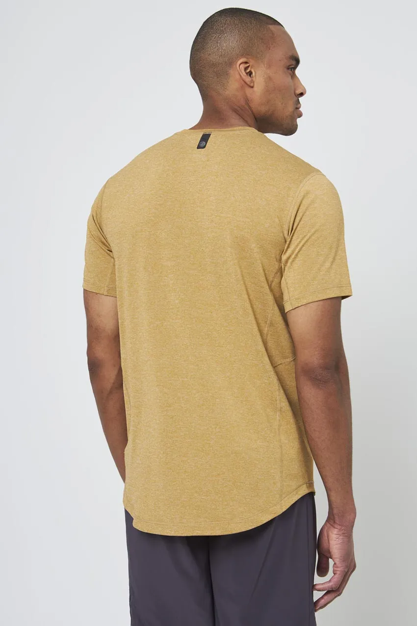 Conquer T-Shirt - Old Gold Melange sold by MPG product image thumbnail 3