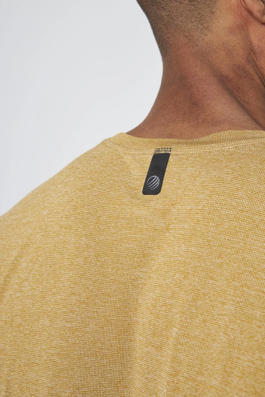 Conquer T-Shirt - Old Gold Melange sold by MPG product image thumbnail 4