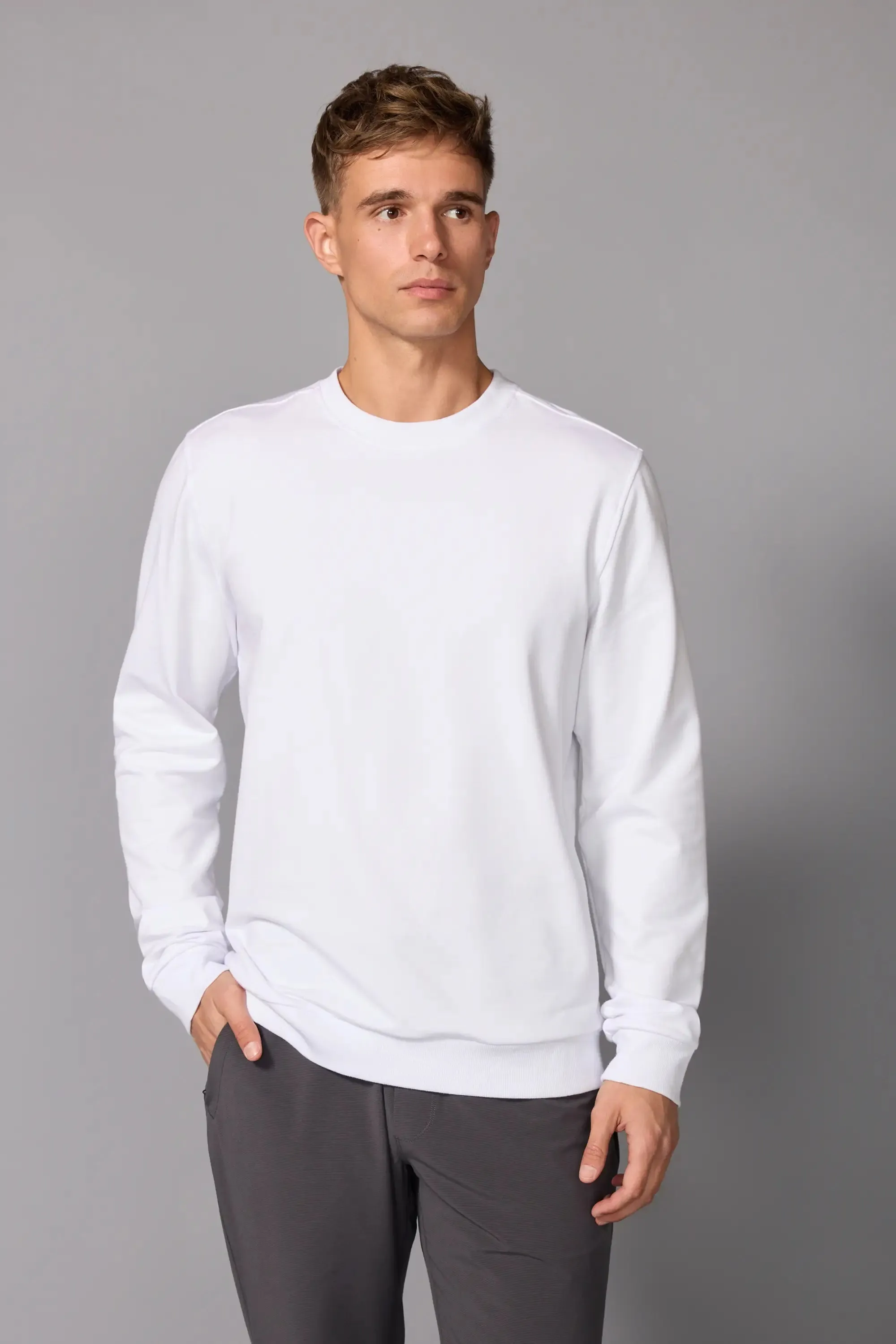 Men's Luxefleece Relaxed Sweatshirt - Brilliant White sold by MPG