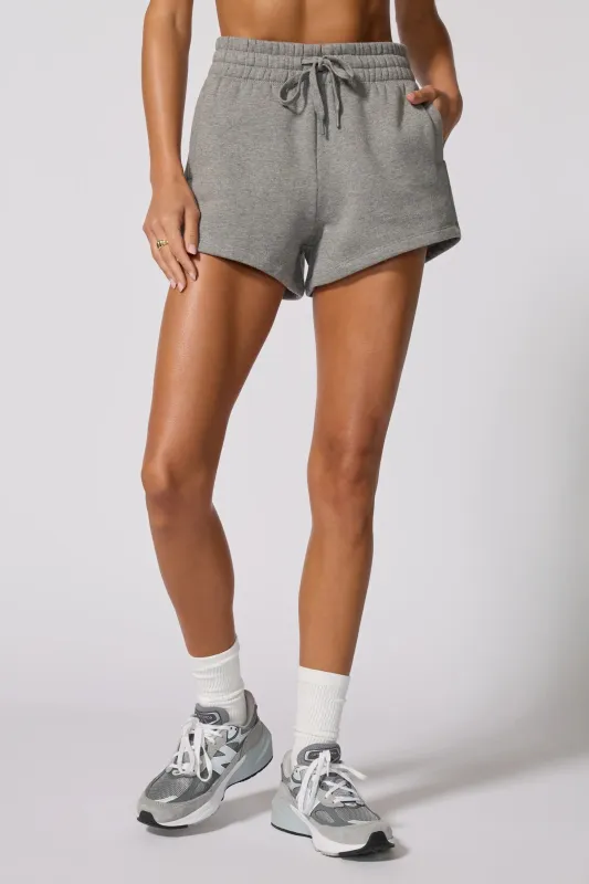 Luxefleece Sweat Short - Htr Steel Grey sold by MPG