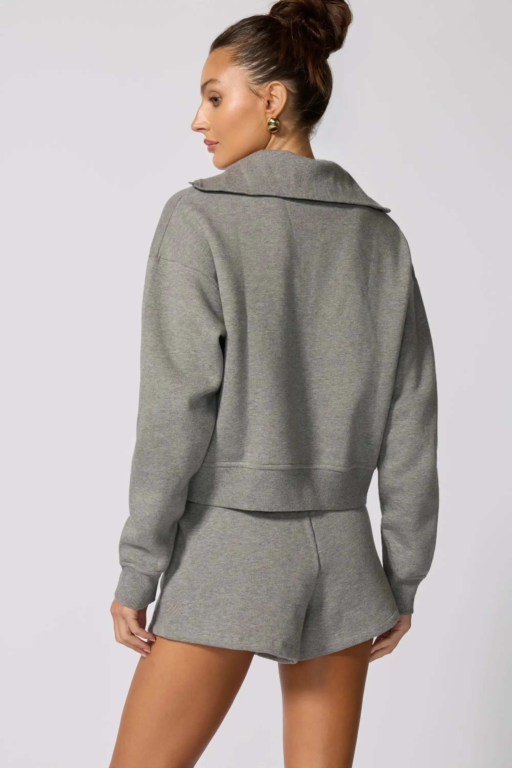 Luxefleece 1/4 Zip Sweatshirt - Htr Steel Grey sold by MPG product image thumbnail 4