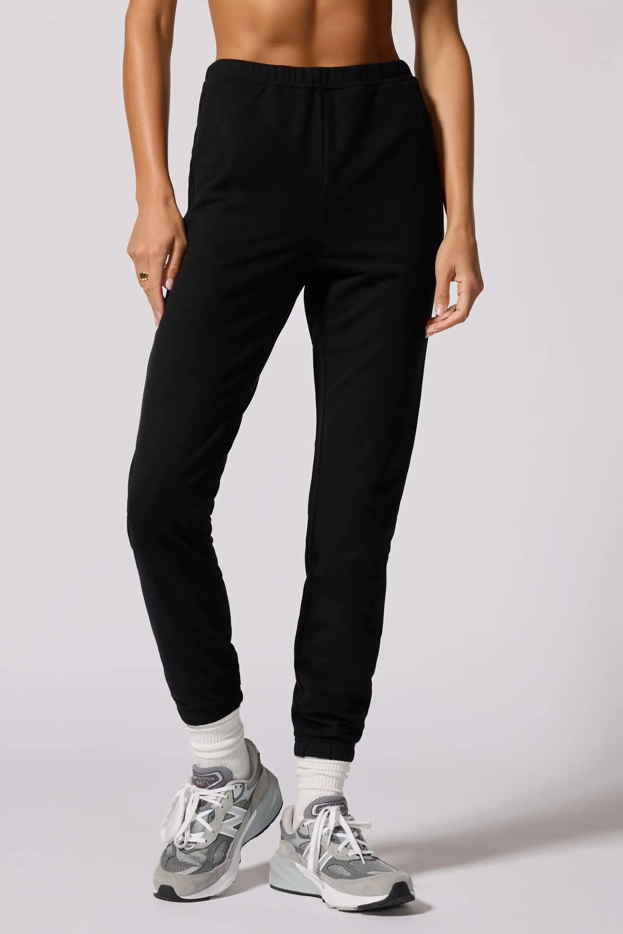 Cozy Fleece Slim Sweatpant - Black sold by MPG