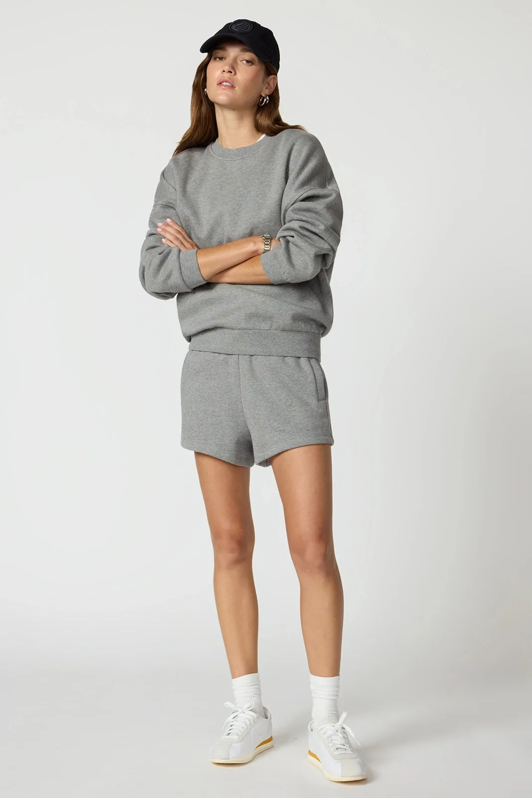 Luxefleece Boyfriend Sweatshirt - Htr Steel Grey sold by MPG product image thumbnail 2