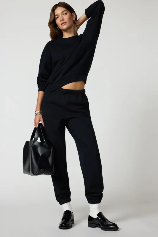 Luxefleece Boyfriend Sweatshirt - Black sold by MPG