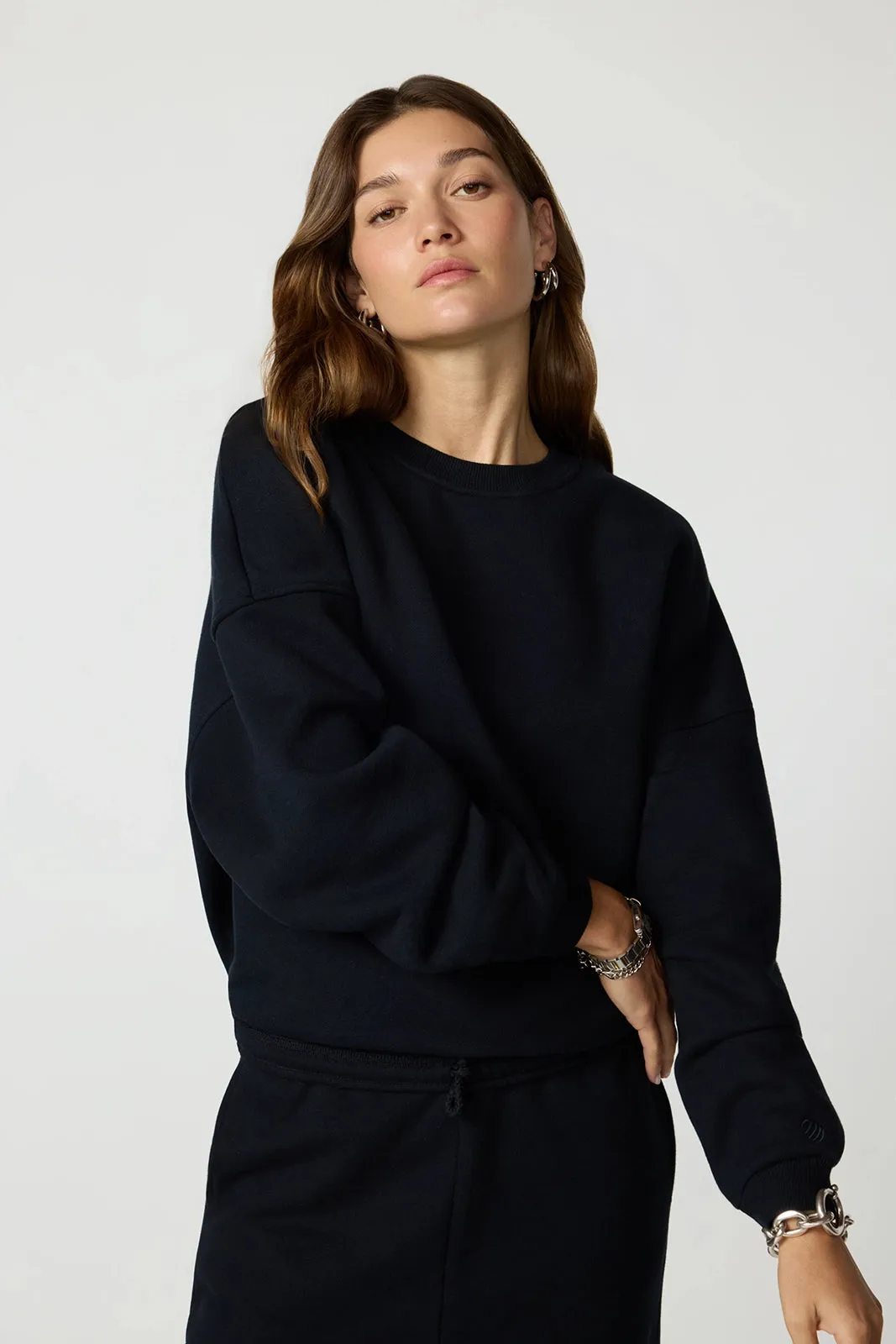 Luxefleece Boyfriend Sweatshirt - Black sold by MPG product image thumbnail 5