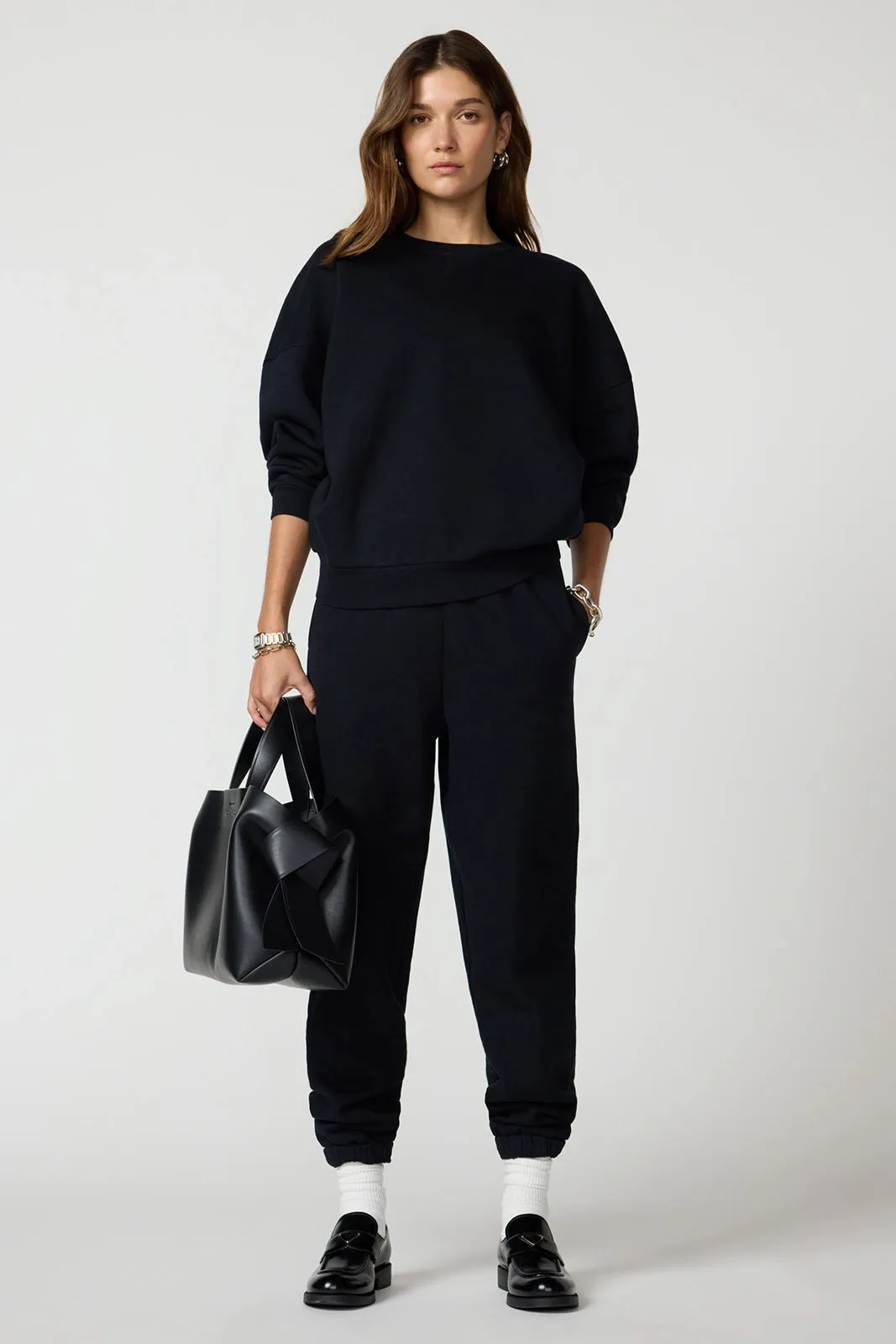 Luxefleece Boyfriend Sweatshirt - Black sold by MPG product image thumbnail 4