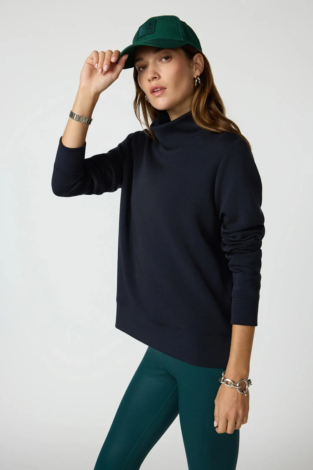 Dreamweave™ Mock Neck Sweatshirt - Black sold by MPG product image thumbnail 4