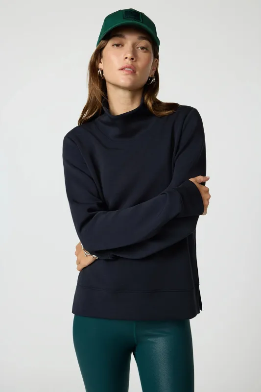 Dreamweave™ Mock Neck Sweatshirt - Black sold by MPG