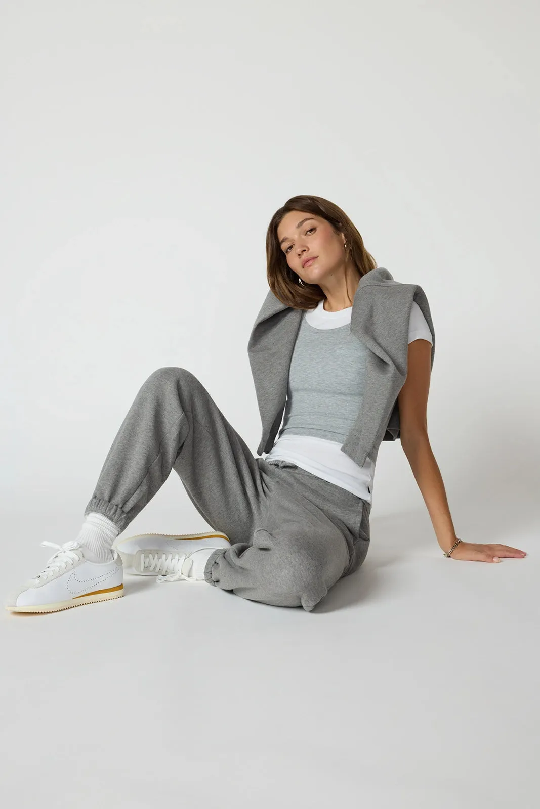 Luxefleece Boyfriend Sweatpant - Htr Steel Grey sold by MPG product image thumbnail 4