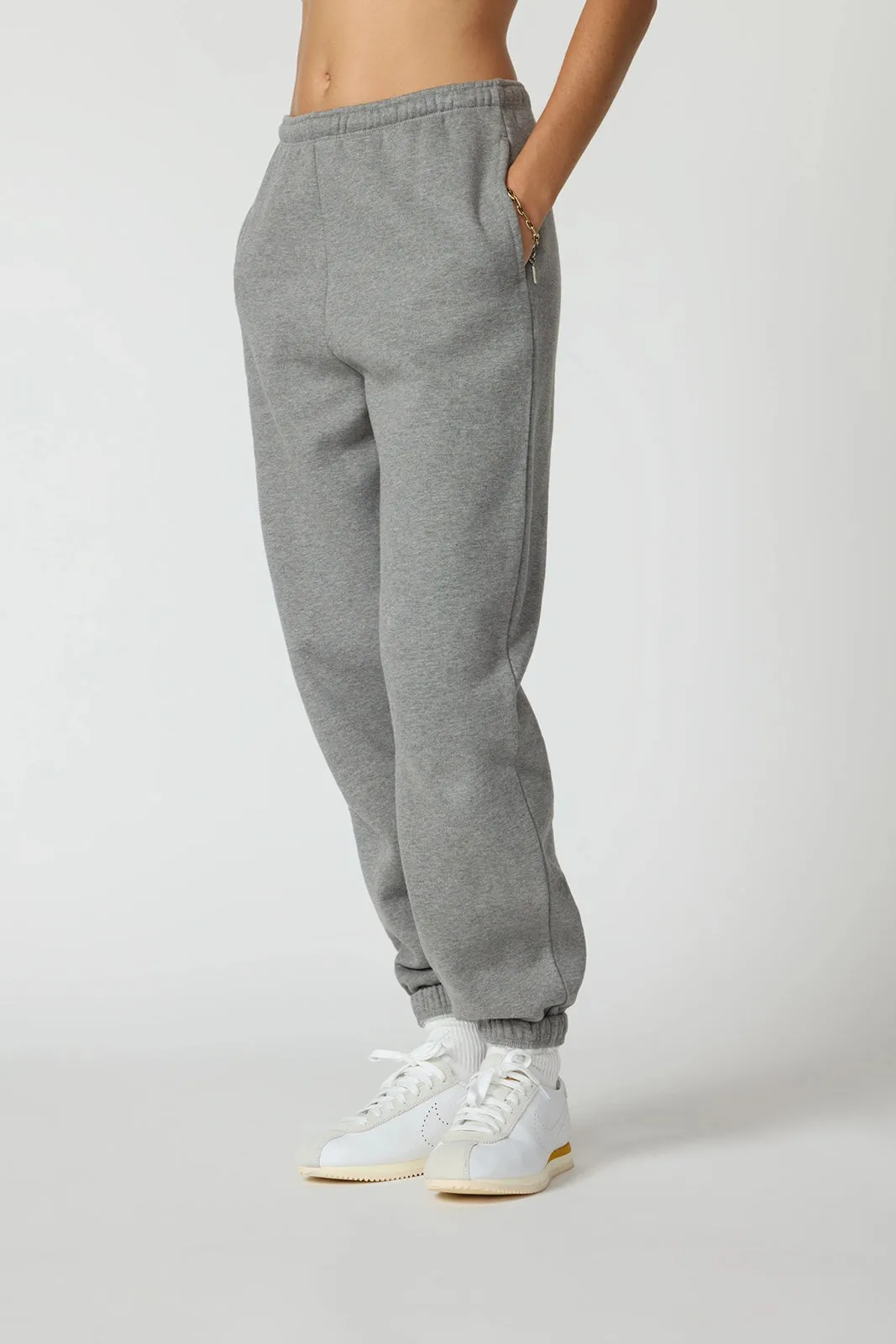 Luxefleece Boyfriend Sweatpant - Htr Steel Grey sold by MPG product image thumbnail 5