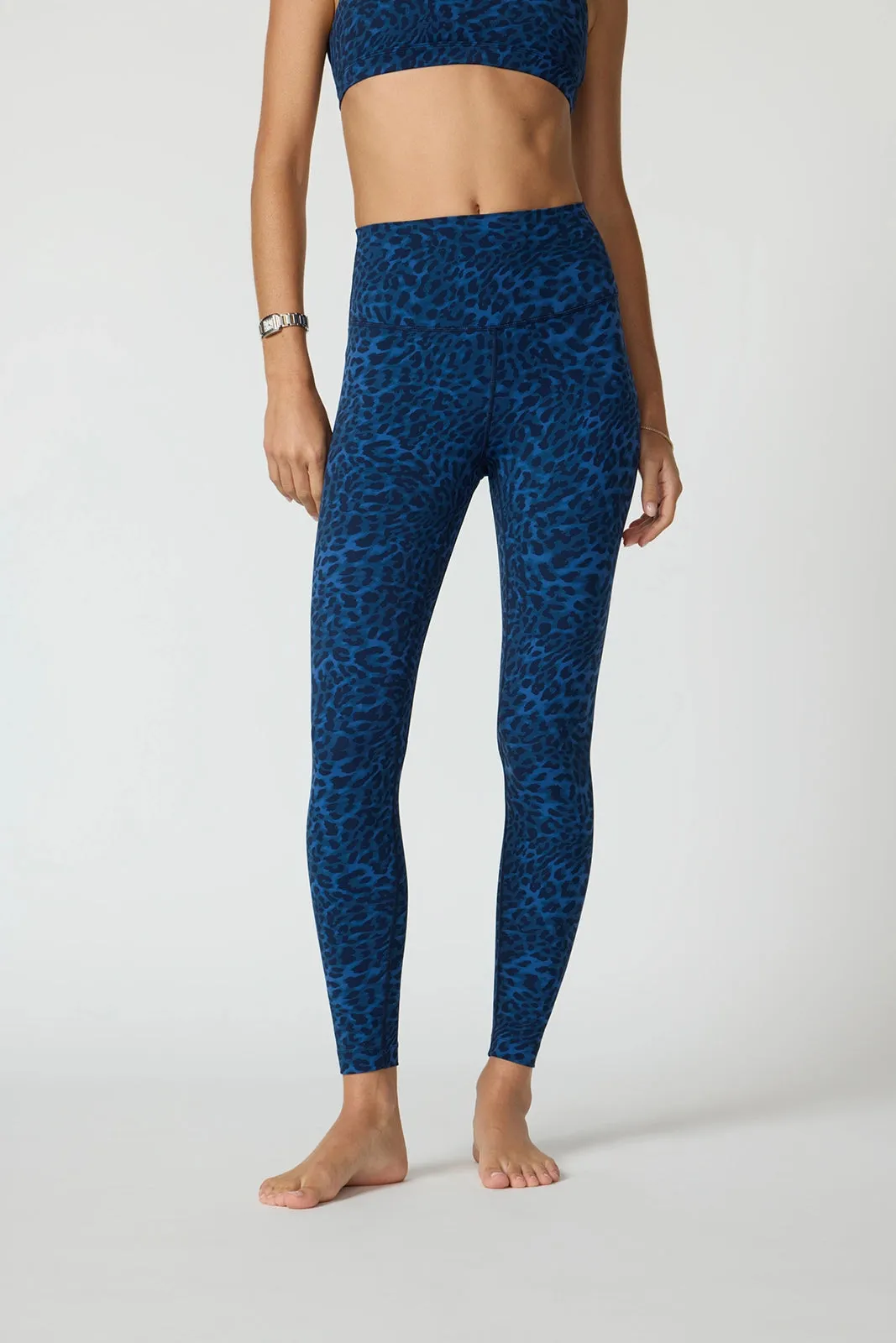 Printed Legging - Navy Blazer Leopard sold by MPG