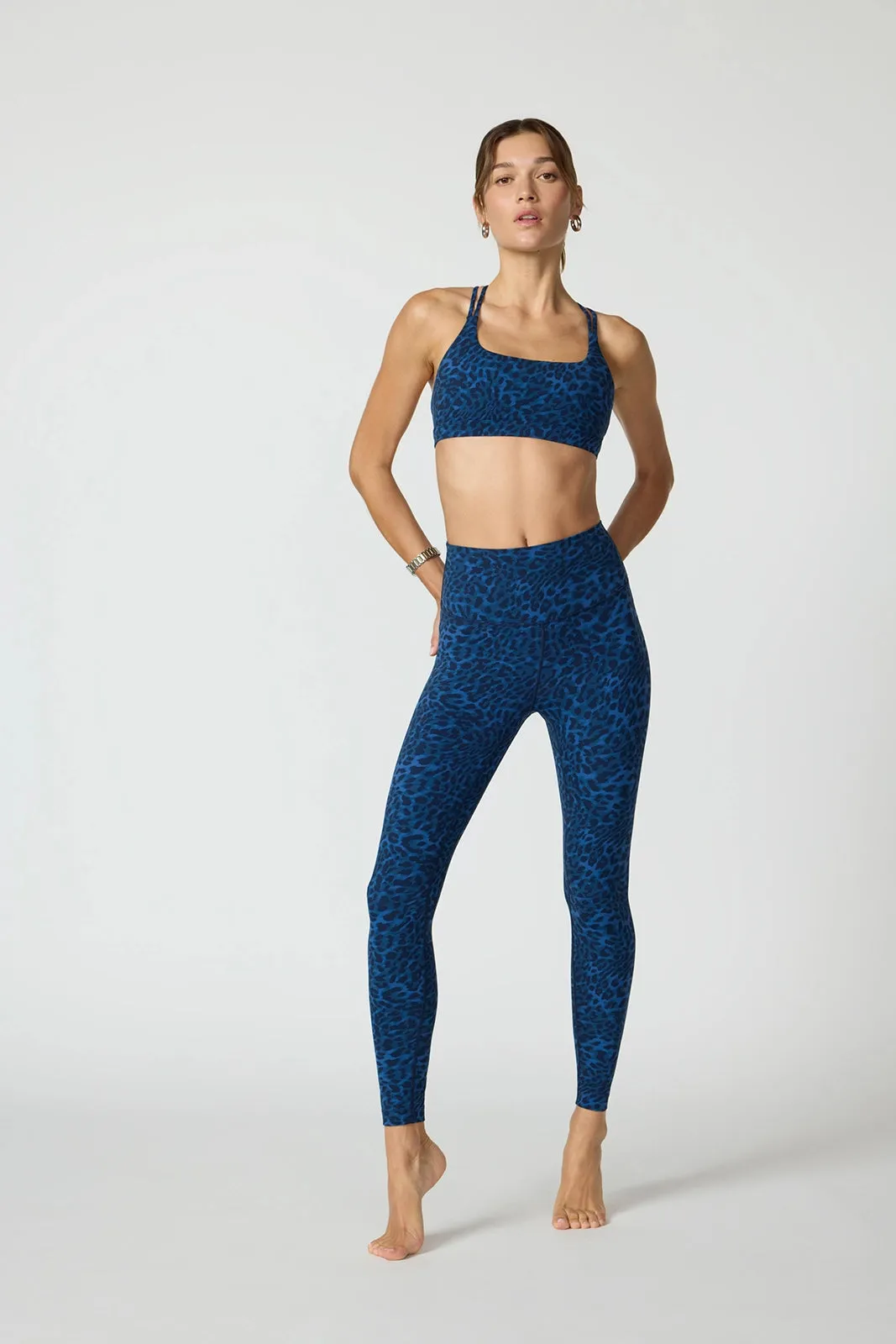 Printed Strappy Bra - Navy Blazer Leopard sold by MPG product image thumbnail 5