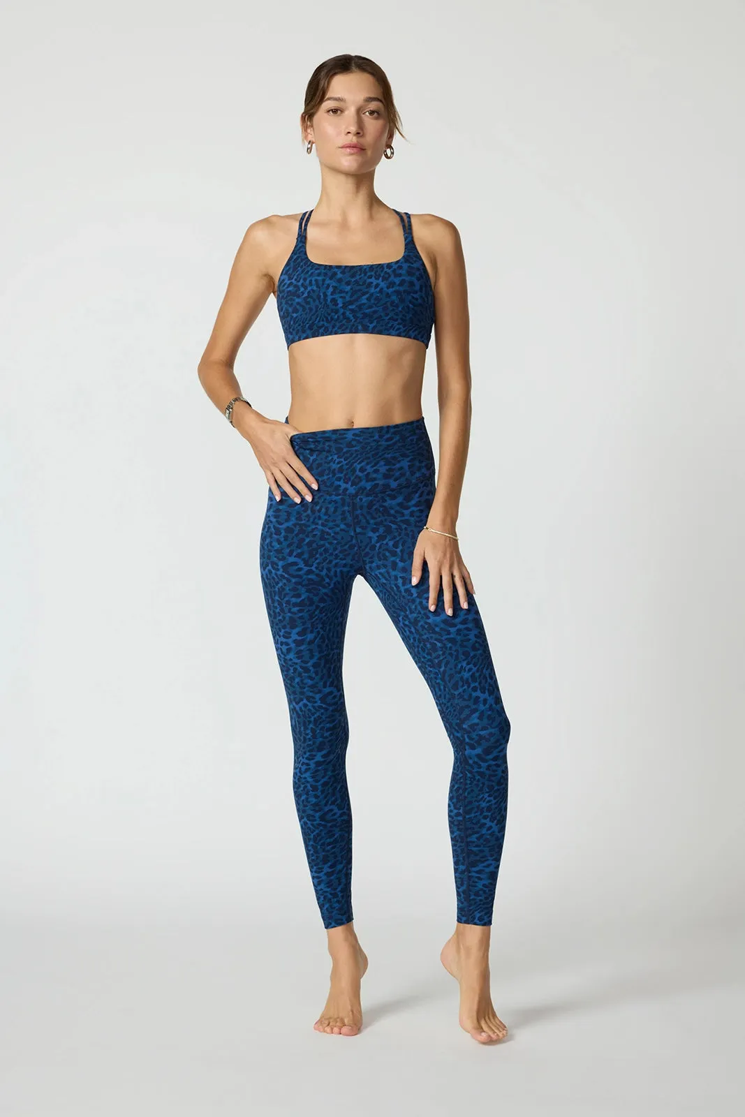 Printed Strappy Bra - Navy Blazer Leopard sold by MPG product image thumbnail 3