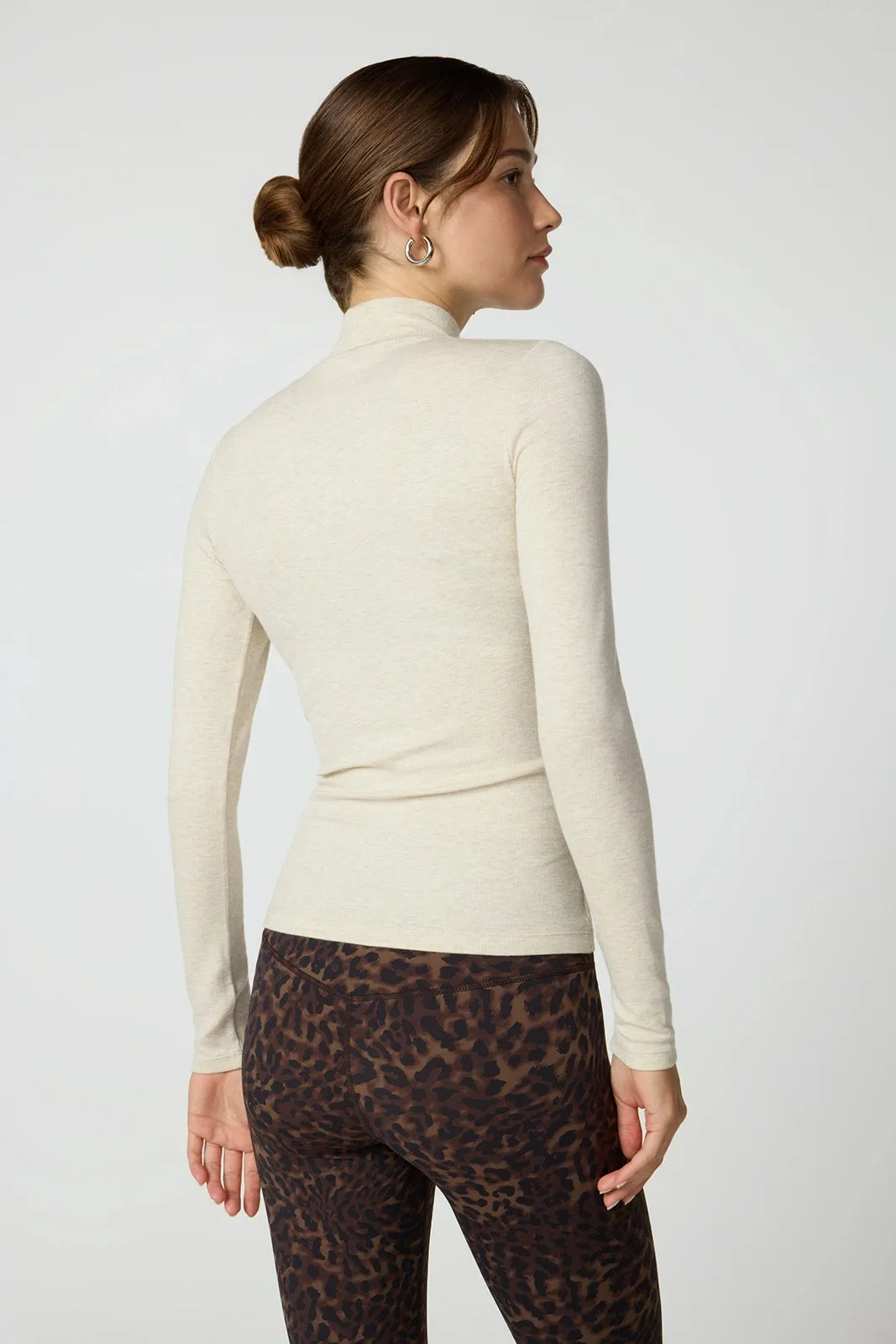 '90s Mock Neck - Htr Brown Rice sold by MPG product image thumbnail 2