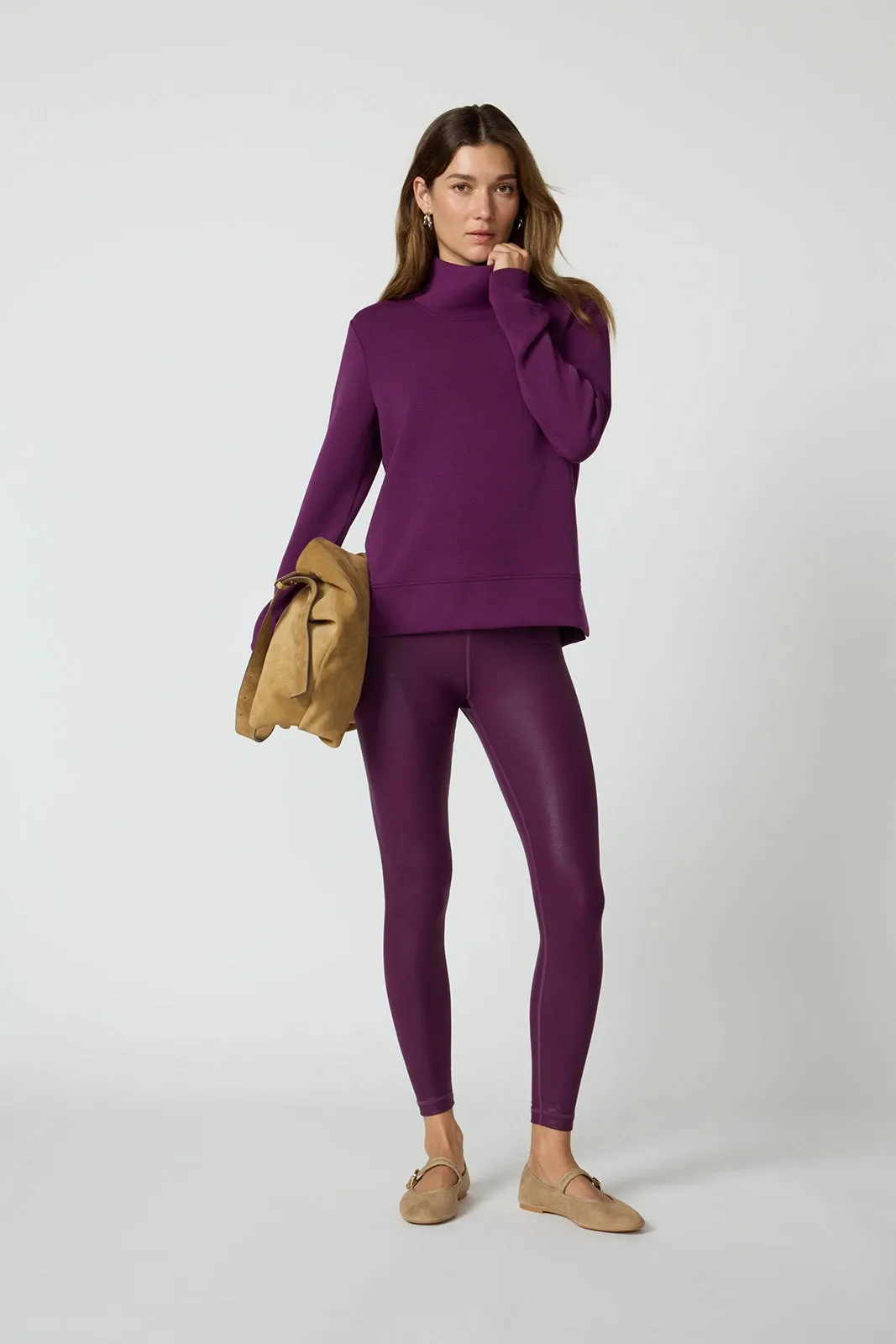 Dreamweave™ Mock Neck Sweatshirt - Pickled Beet sold by MPG product image thumbnail 5