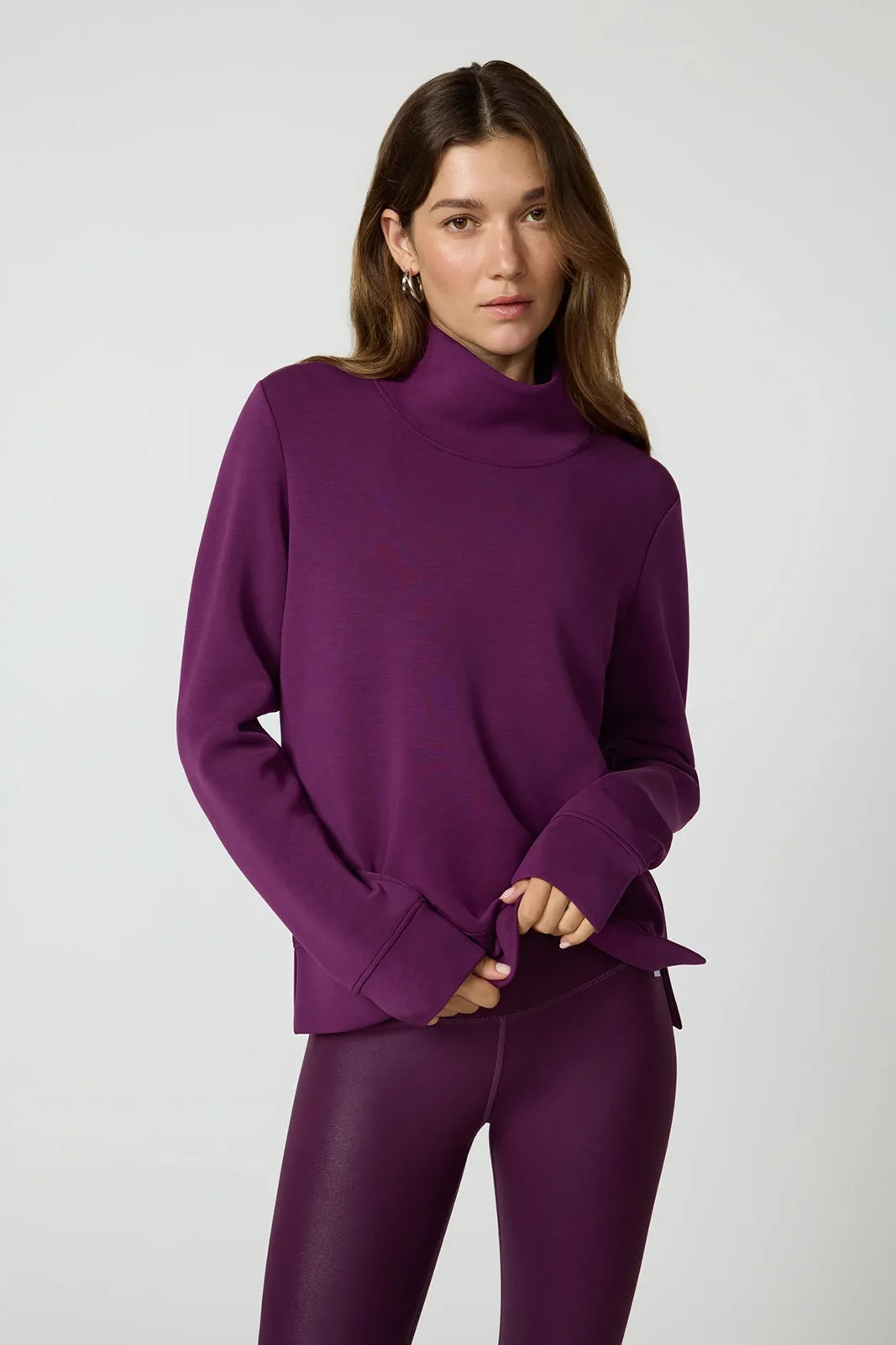 Dreamweave™ Mock Neck Sweatshirt - Pickled Beet sold by MPG product image thumbnail 2