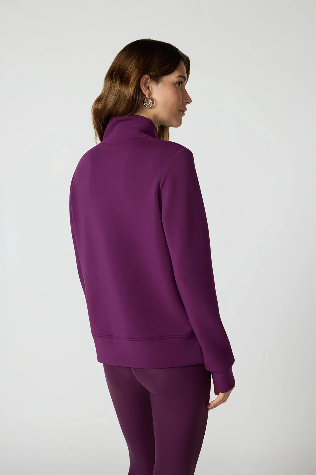 Dreamweave™ Mock Neck Sweatshirt - Pickled Beet sold by MPG product image thumbnail 3