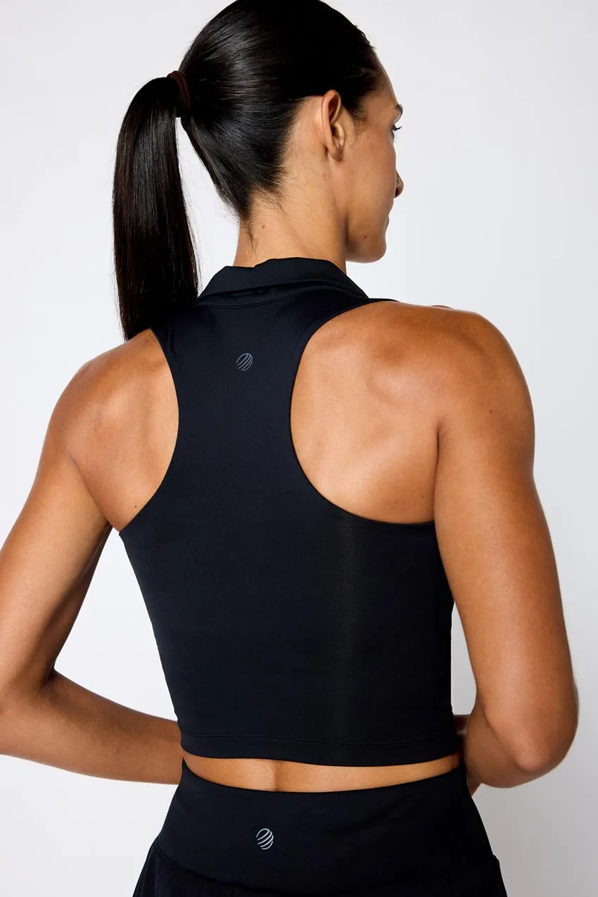 Vital Polo Collar Longline Bra - Black sold by MPG product image thumbnail 4