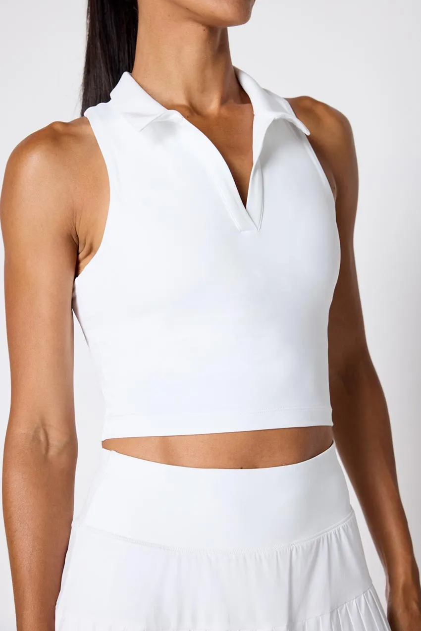 Vital Polo Collar Longline Bra - Brilliant White sold by MPG product image thumbnail 4