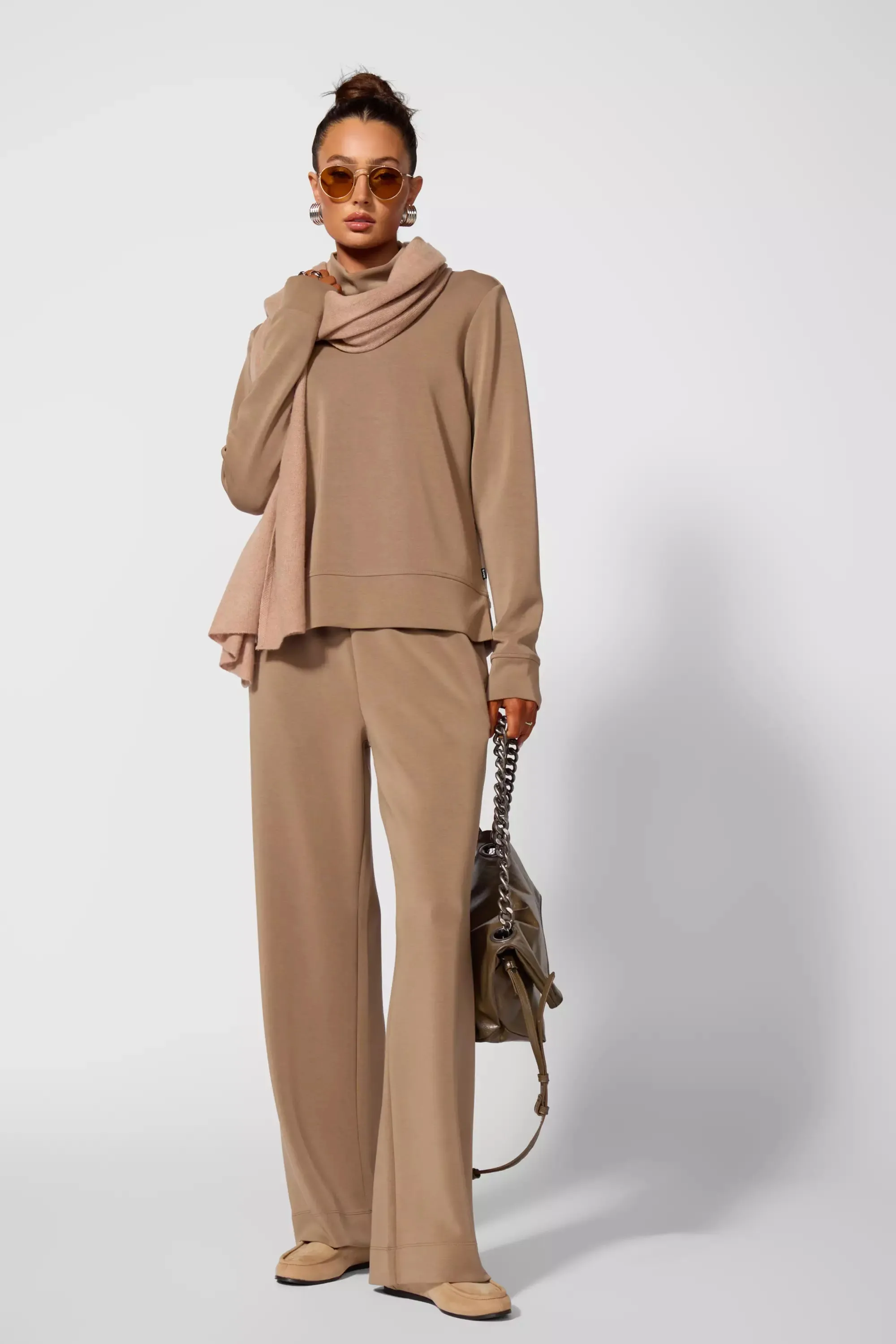 Dreamweave™ Mock Neck Sweatshirt - Caribou sold by MPG product image thumbnail 2