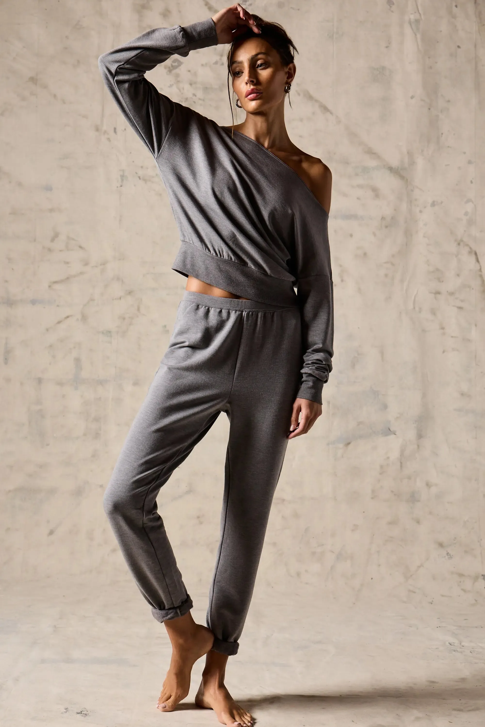 Cozy Fleece Flashdance Sweatshirt & Jogger Set sold by MPG