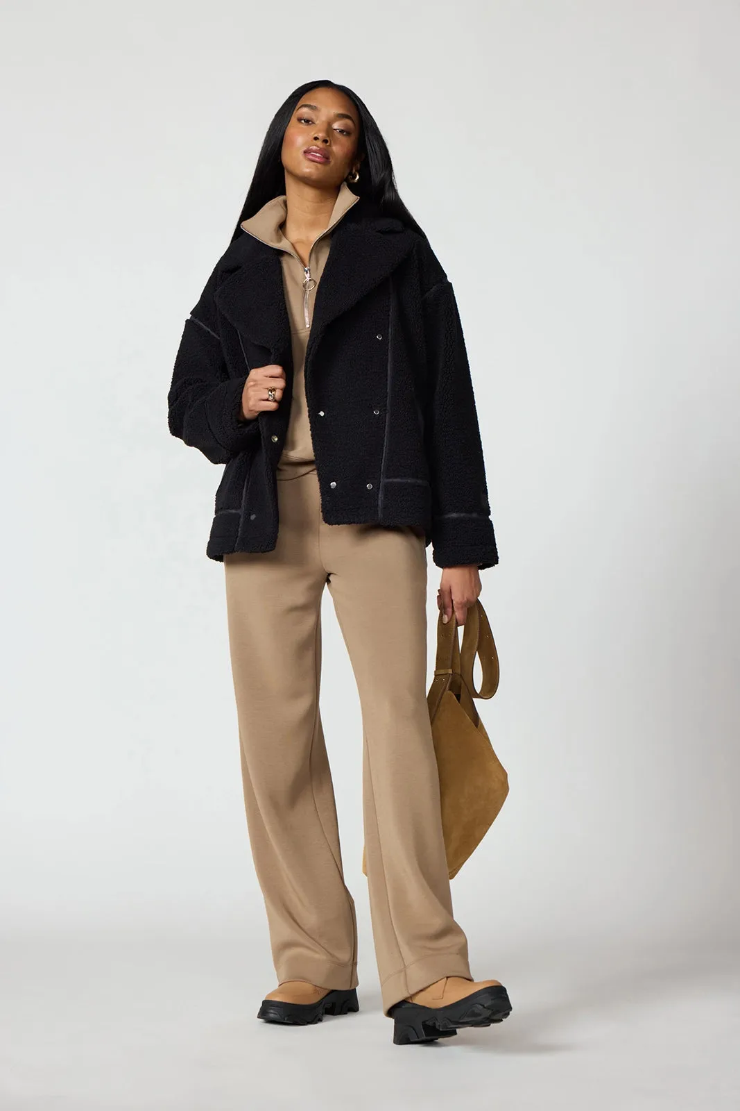 Sherpa Biker Jacket - Black sold by MPG product image thumbnail 2