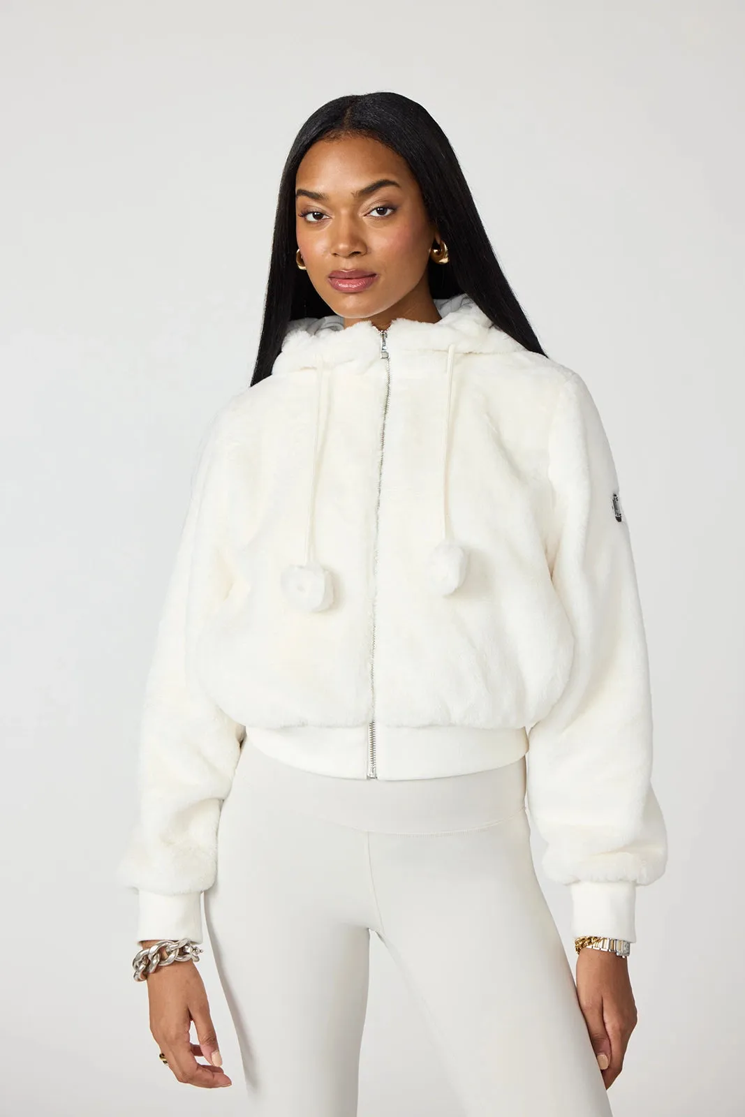 Plush Bomber Jacket - Vanilla sold by MPG product image thumbnail 2