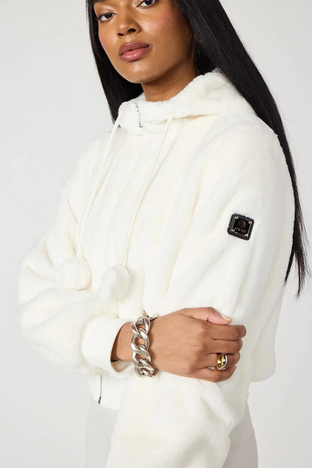 Plush Bomber Jacket - Vanilla sold by MPG product image thumbnail 3