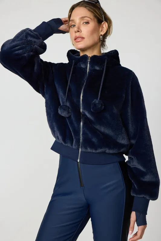 Plush Bomber Jacket - Navy Blazer sold by MPG