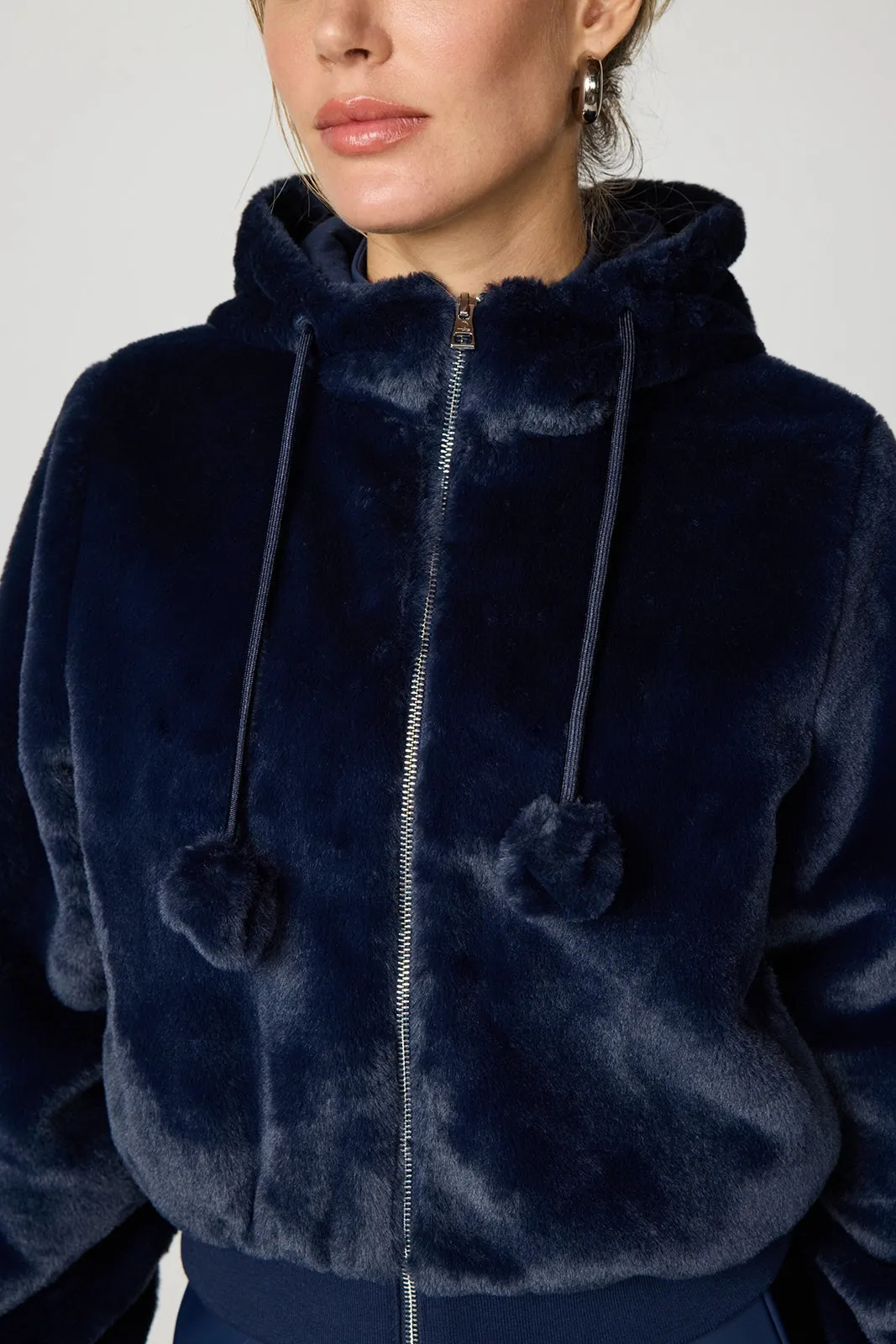 Plush Bomber Jacket - Navy Blazer sold by MPG product image thumbnail 4