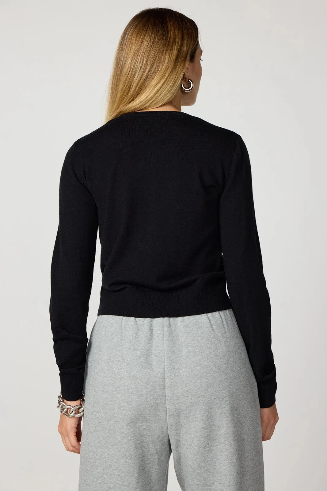 Merino Cardigan - Black sold by MPG product image thumbnail 4
