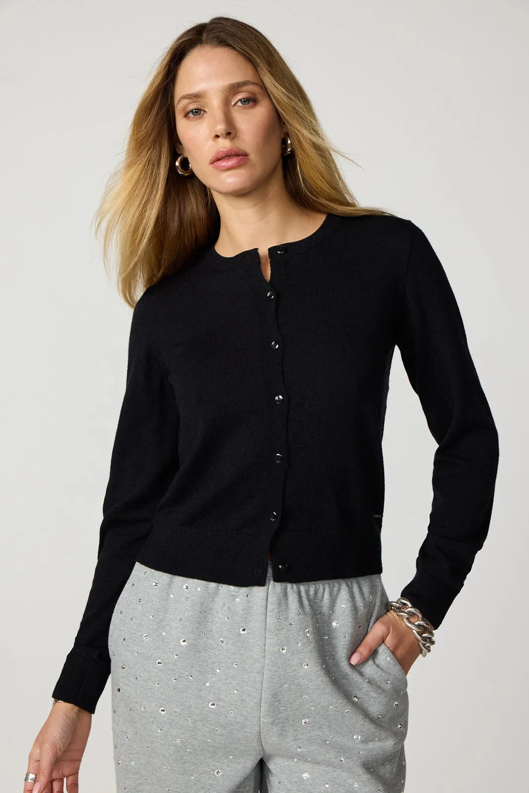 Merino Cardigan - Black sold by MPG product image thumbnail 2