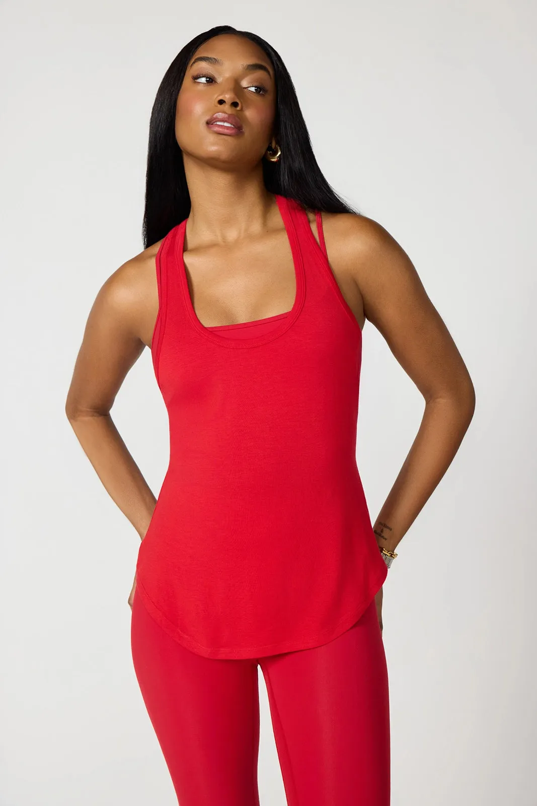 Breeze Racer Tank - Haute Red sold by MPG product image thumbnail 3