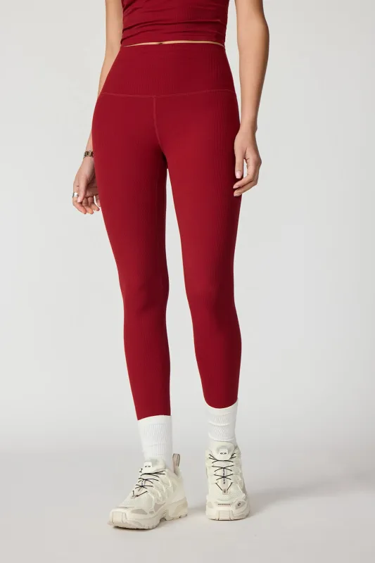 Ribbed Legging - Merlot sold by MPG
