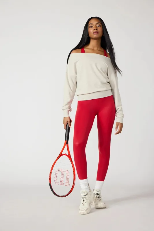 Cozy Fleece Flashdance Sweatshirt - Htr Moonbeam sold by MPG