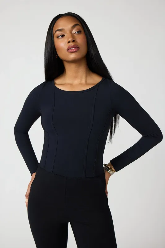 Cloud Corset Long Sleeve - Black sold by MPG