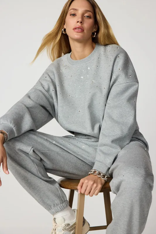 Luxefleece Boyfriend Sweatshirt - Diamond Decadence sold by MPG