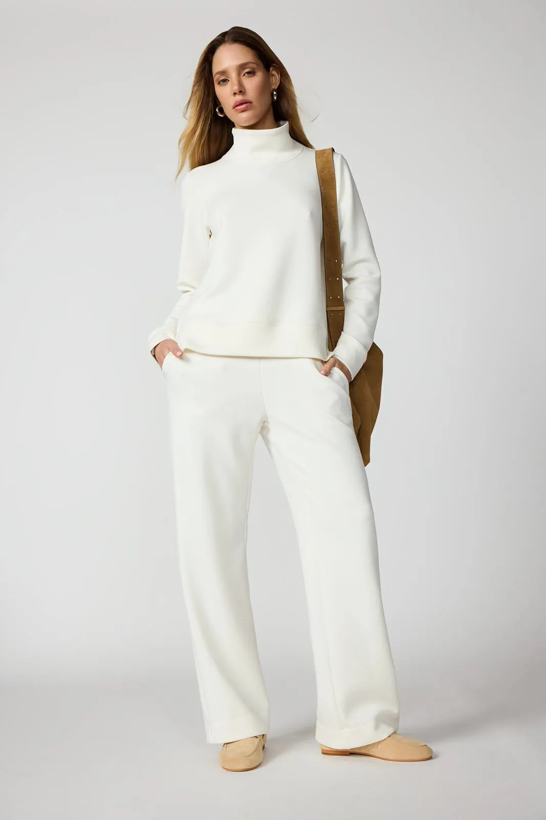 Dreamweave™ Mock Neck Sweatshirt - Vanilla sold by MPG product image thumbnail 2
