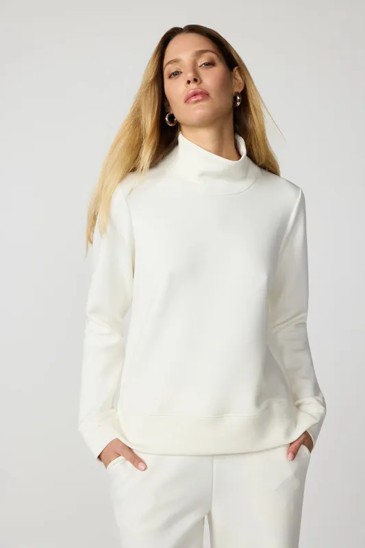 Dreamweave™ Mock Neck Sweatshirt - Vanilla sold by MPG