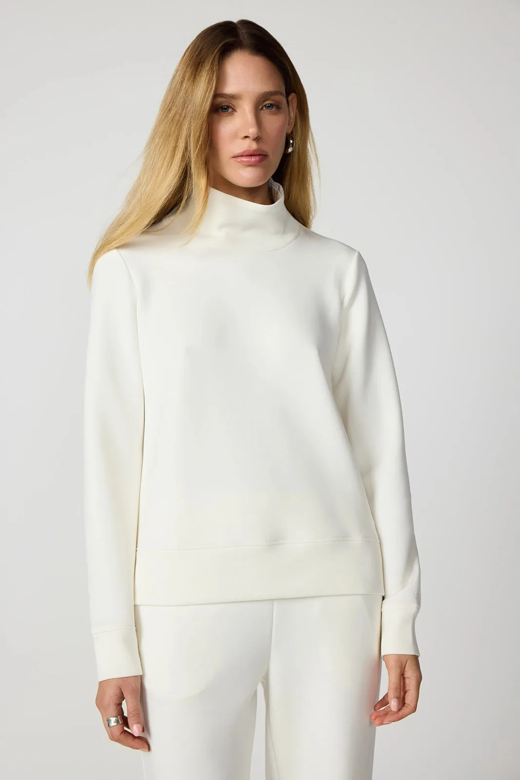 Dreamweave™ Mock Neck Sweatshirt - Vanilla sold by MPG product image thumbnail 5