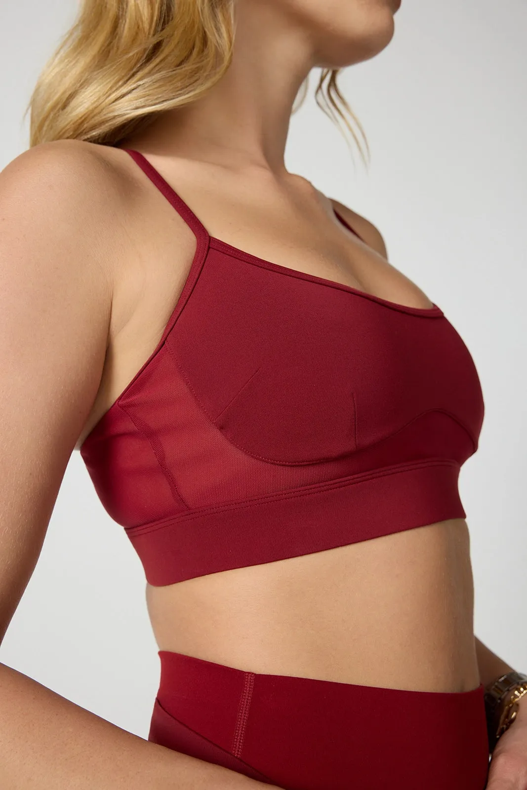 Sculpt Cross Back Bra - Merlot sold by MPG product image thumbnail 4