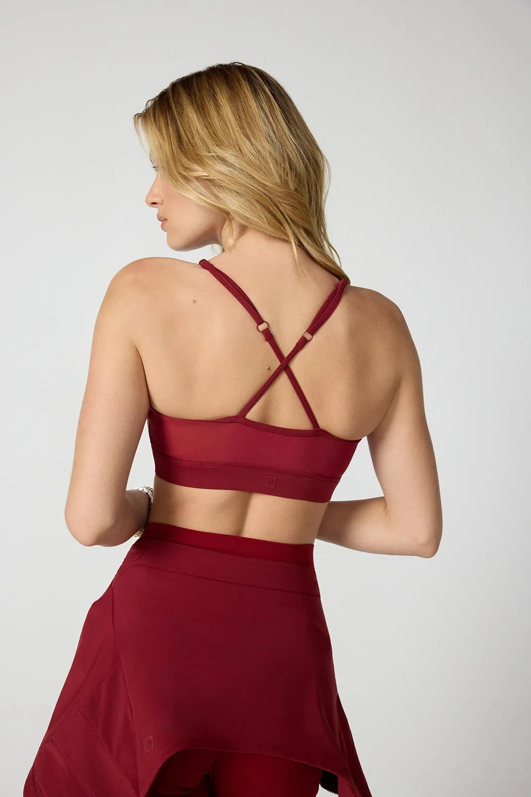 Sculpt Cross Back Bra - Merlot sold by MPG product image thumbnail 3