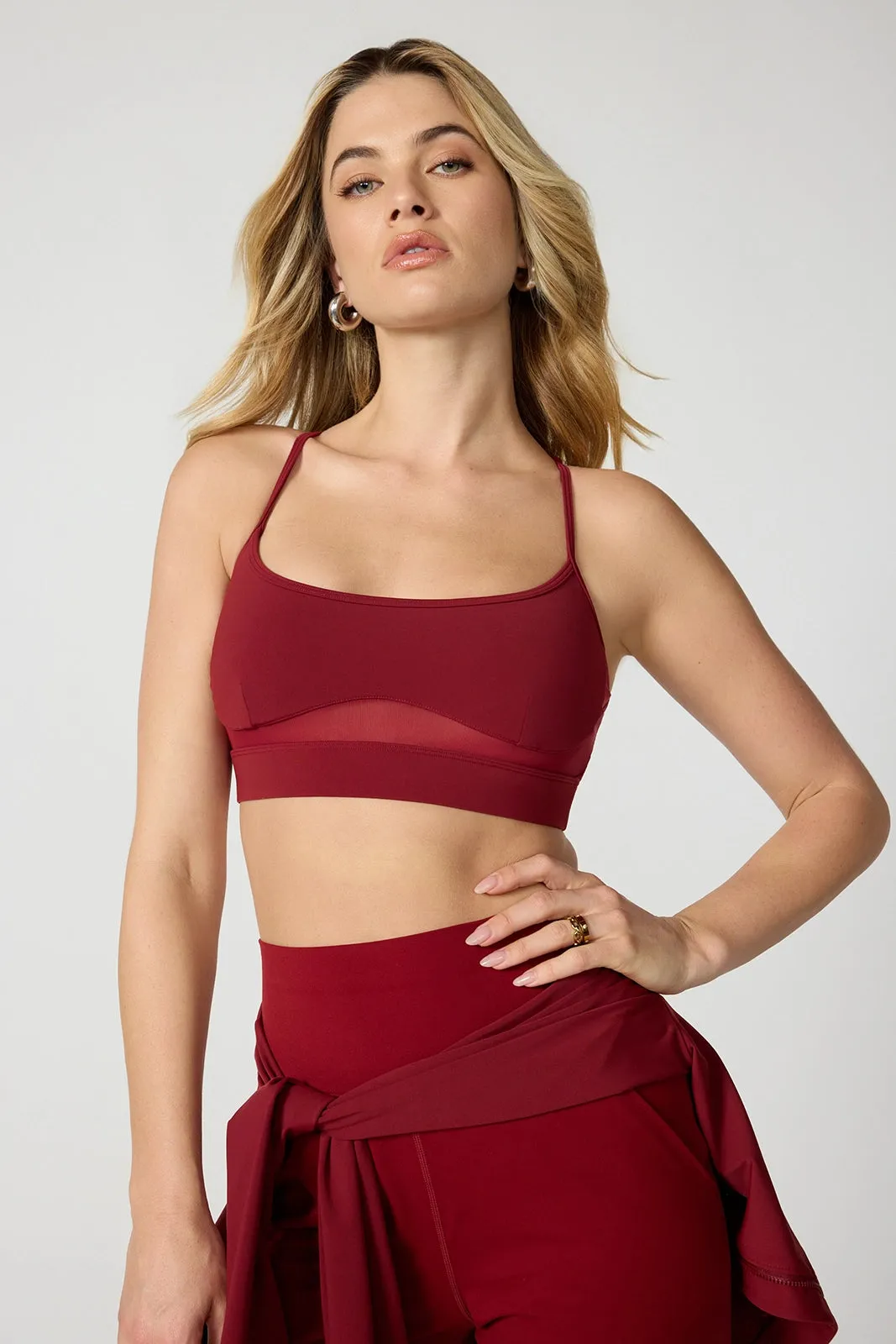 Sculpt Cross Back Bra - Merlot sold by MPG product image thumbnail 5