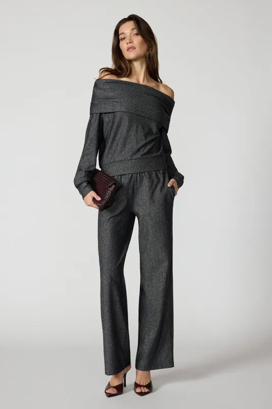 Shimmer Pant - Black/Silver sold by MPG