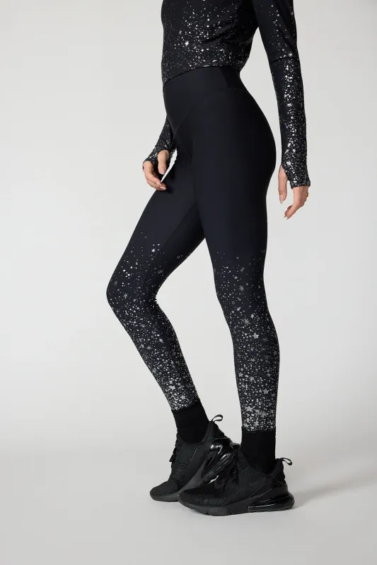 Star Foil Print Legging - Black sold by MPG
